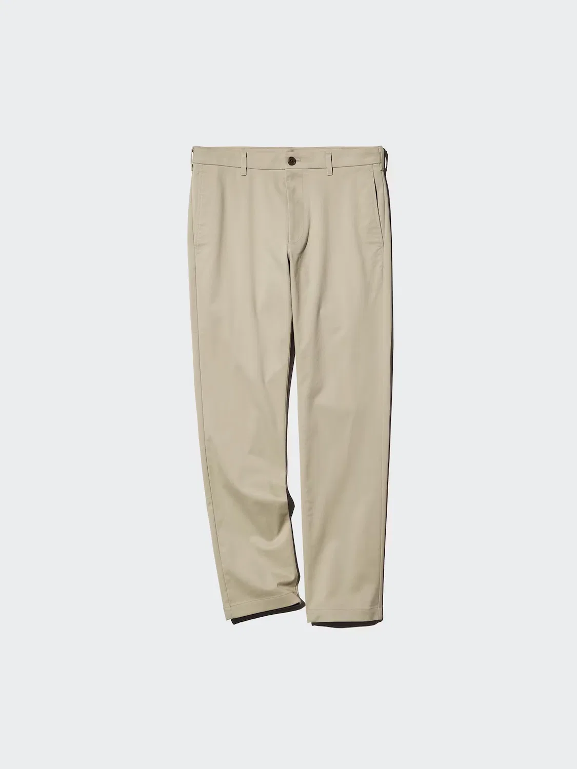 Брюки чинос Uniqlo, узкие, бежевый — фото 3