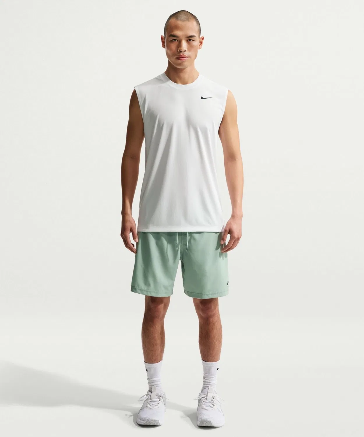 Мужской топ без рукавов NIKE DF STD SLVLS Флекс S/S T-Shirt, Белый — фото 2