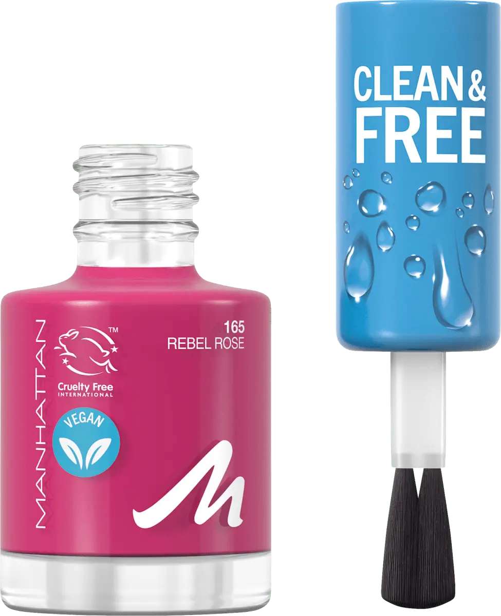 

Нагеллак Clean Бесплатно 165 Rebel Rose 8 мл MANHATTAN Cosmetics