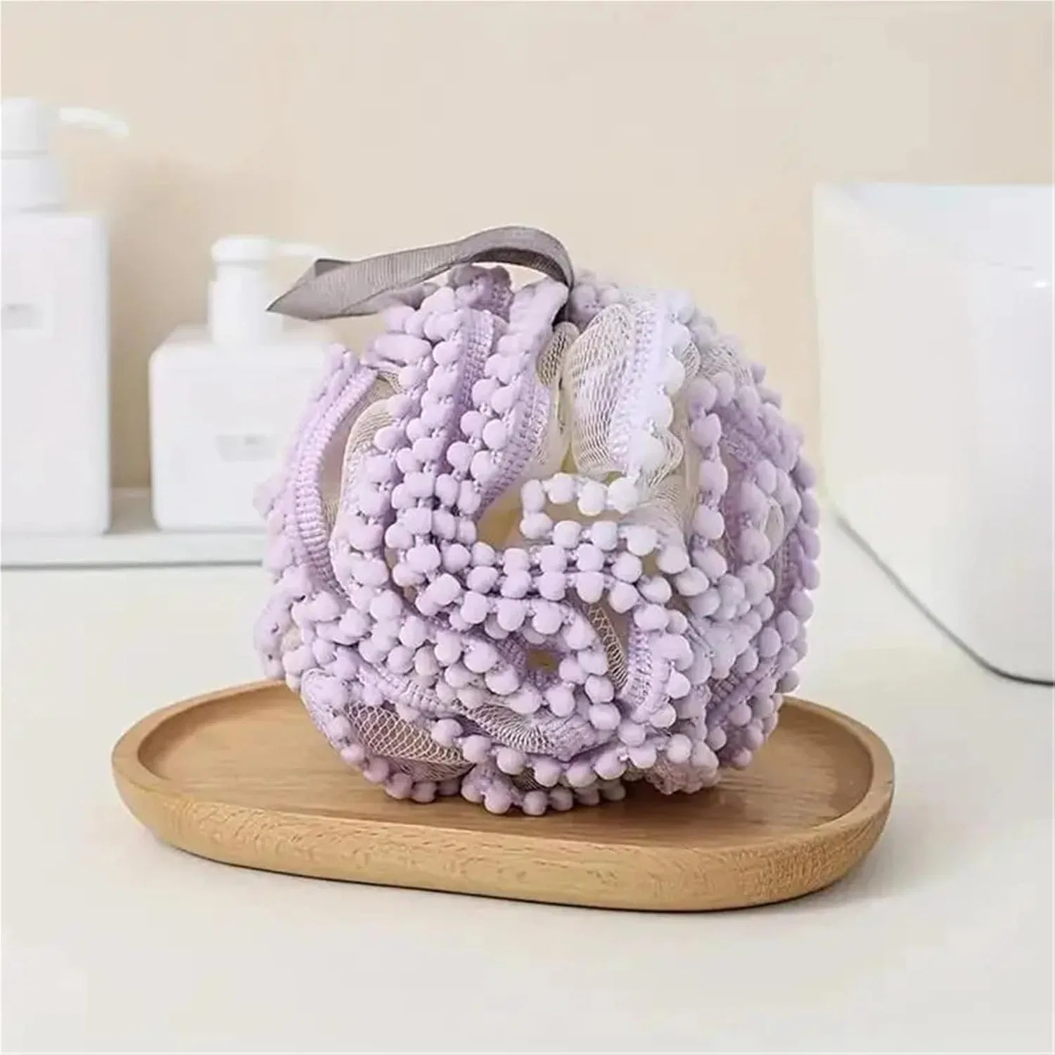 Душ-сетка для тела, FGUJSUR, 1 шт, 13 см, Pink — фото 4