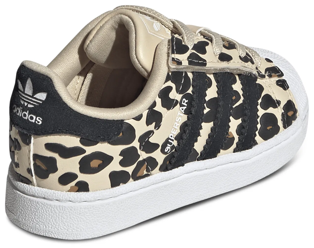 Детские кроссовки для девочек Superstar adidas, Tan/Multi — фото 3