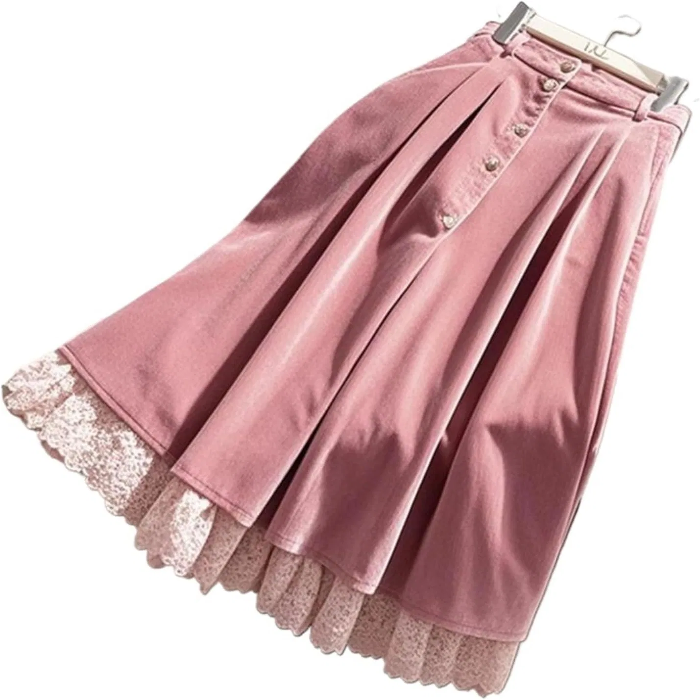 Женское платье миди на запах Corduroy, Pink