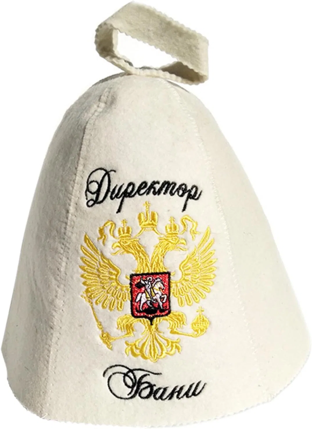 Шапочка для сауны из шерсти, 110 г, Белая Generisch