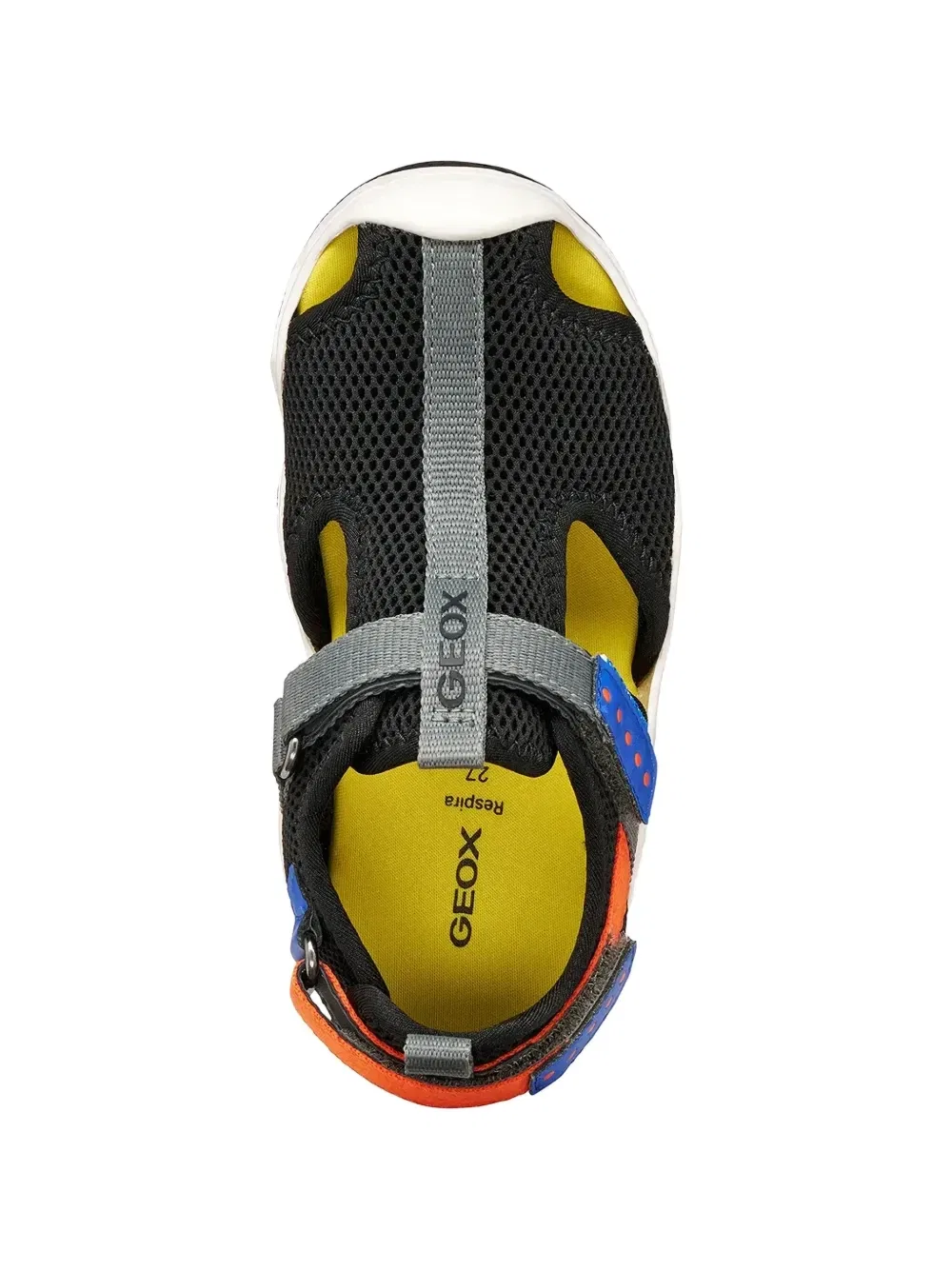 Сандалии Geox Kids Wader touch-strap mesh, черный — фото 4