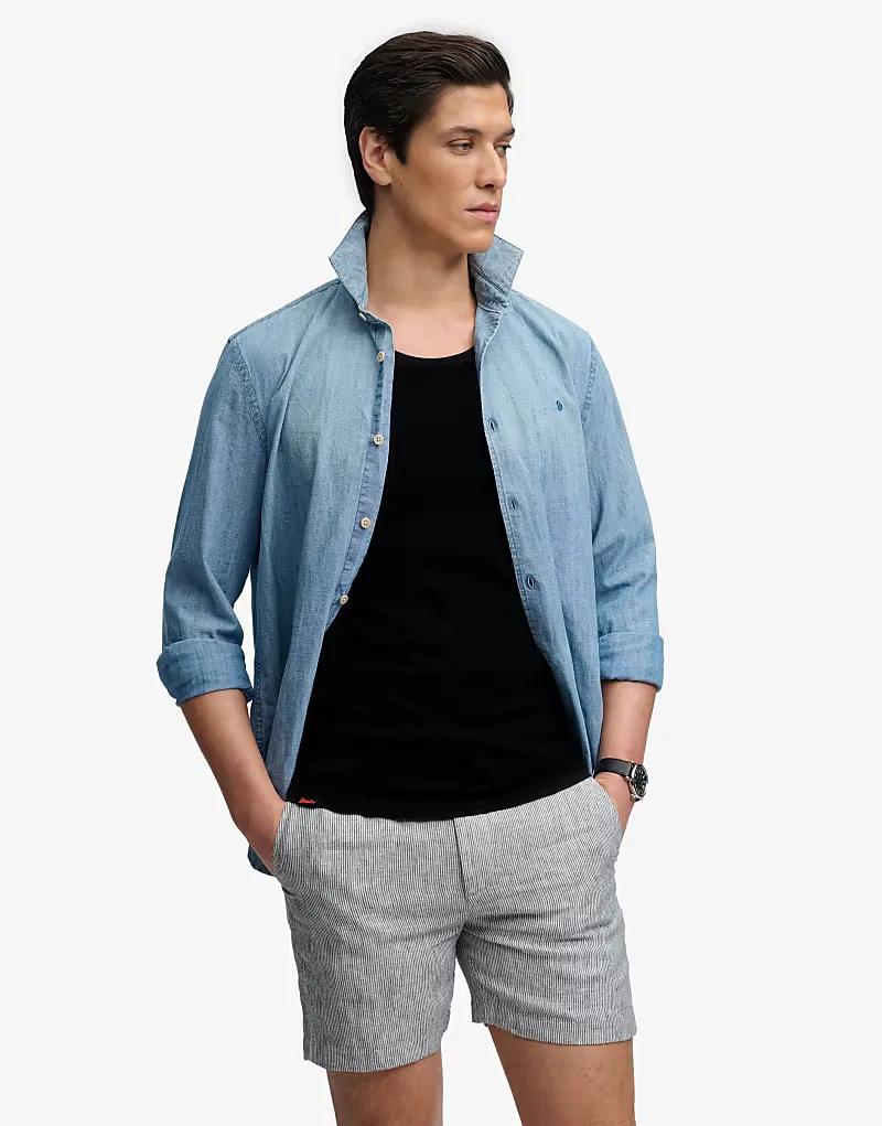 Майка-борцовка Unbrushed Essential с логотипом Superdry, черный — фото 4