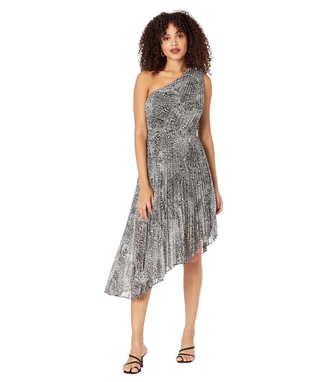

Платье BCBGMAXAZRIA, One Shoulder Printed Cocktail Dress