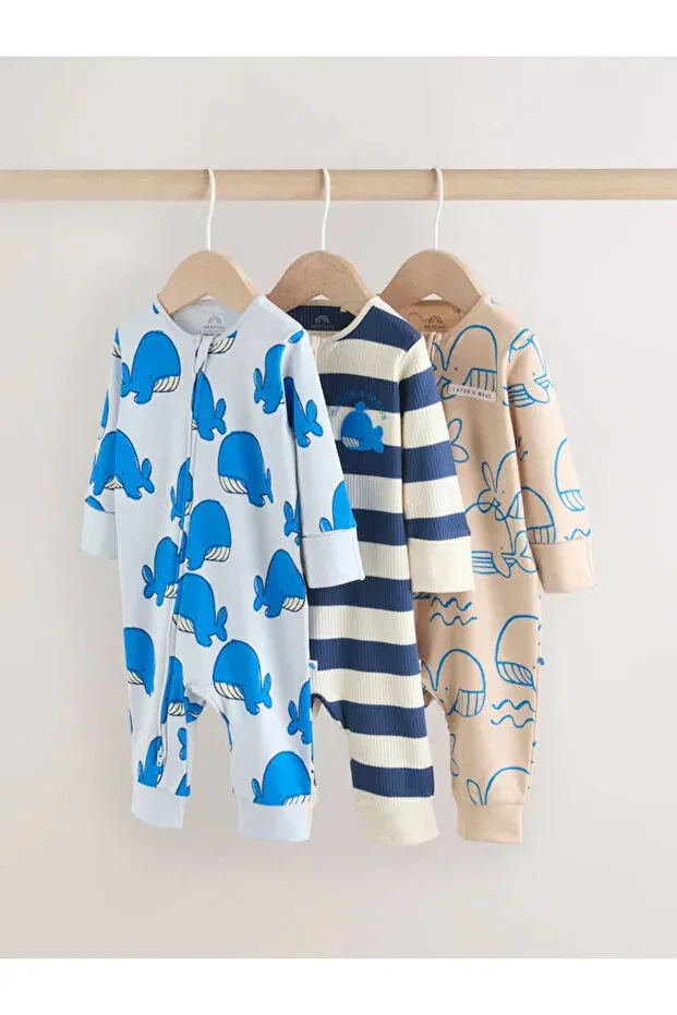 Детский комбинезон для новорожденных с принтом Basics Next Baby, Blue