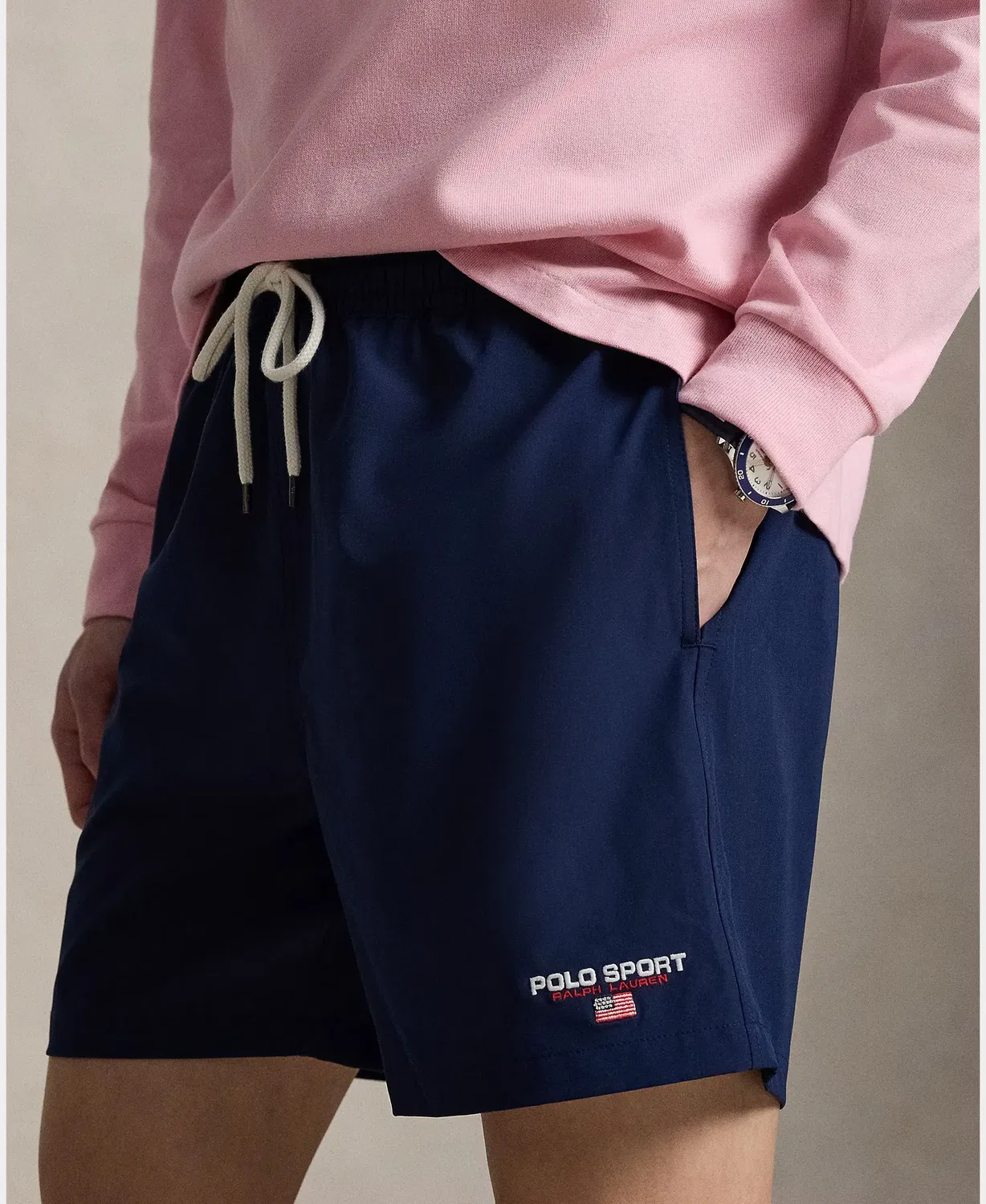 Мужские шорты из дышащей ткани Polo Sport Polo Ralph Lauren, Azul Marino — фото 4