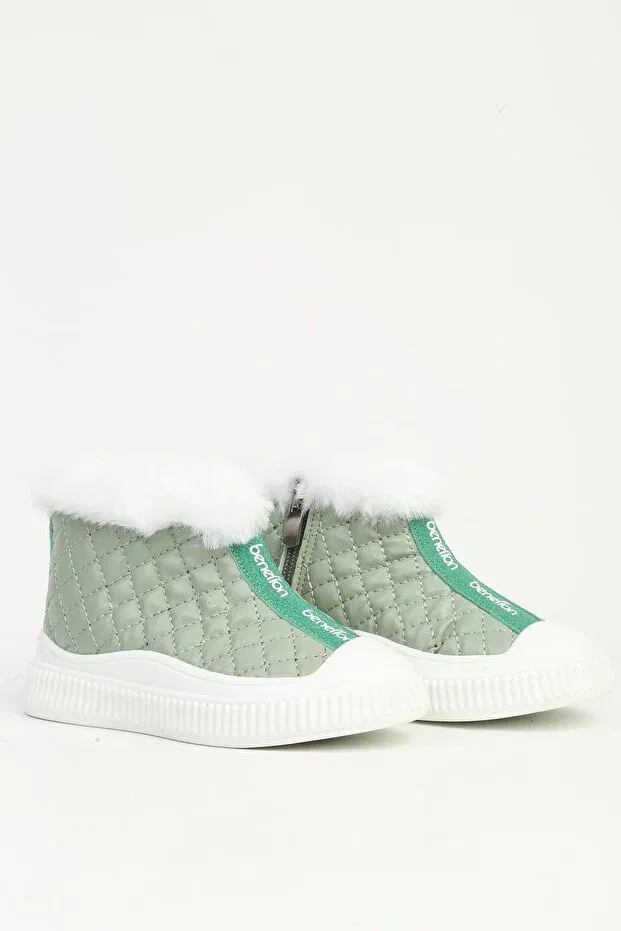 Детские ботинки для девочек зимние Benetton, Green