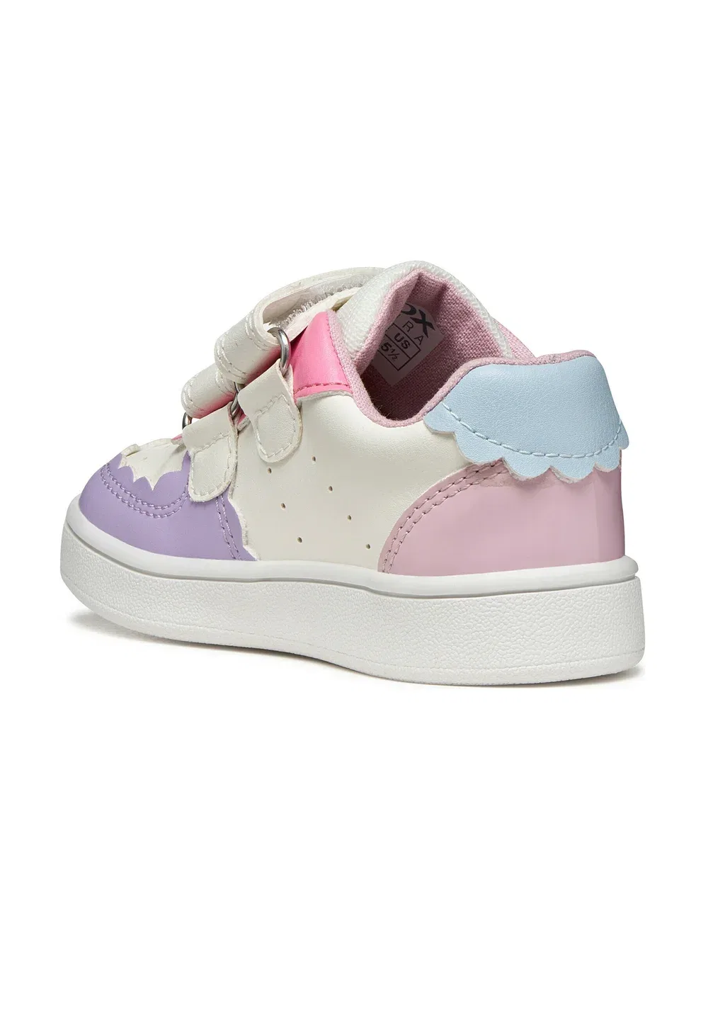 Clyper - детская обувь Geox, Optic White Light Lilac — фото 3