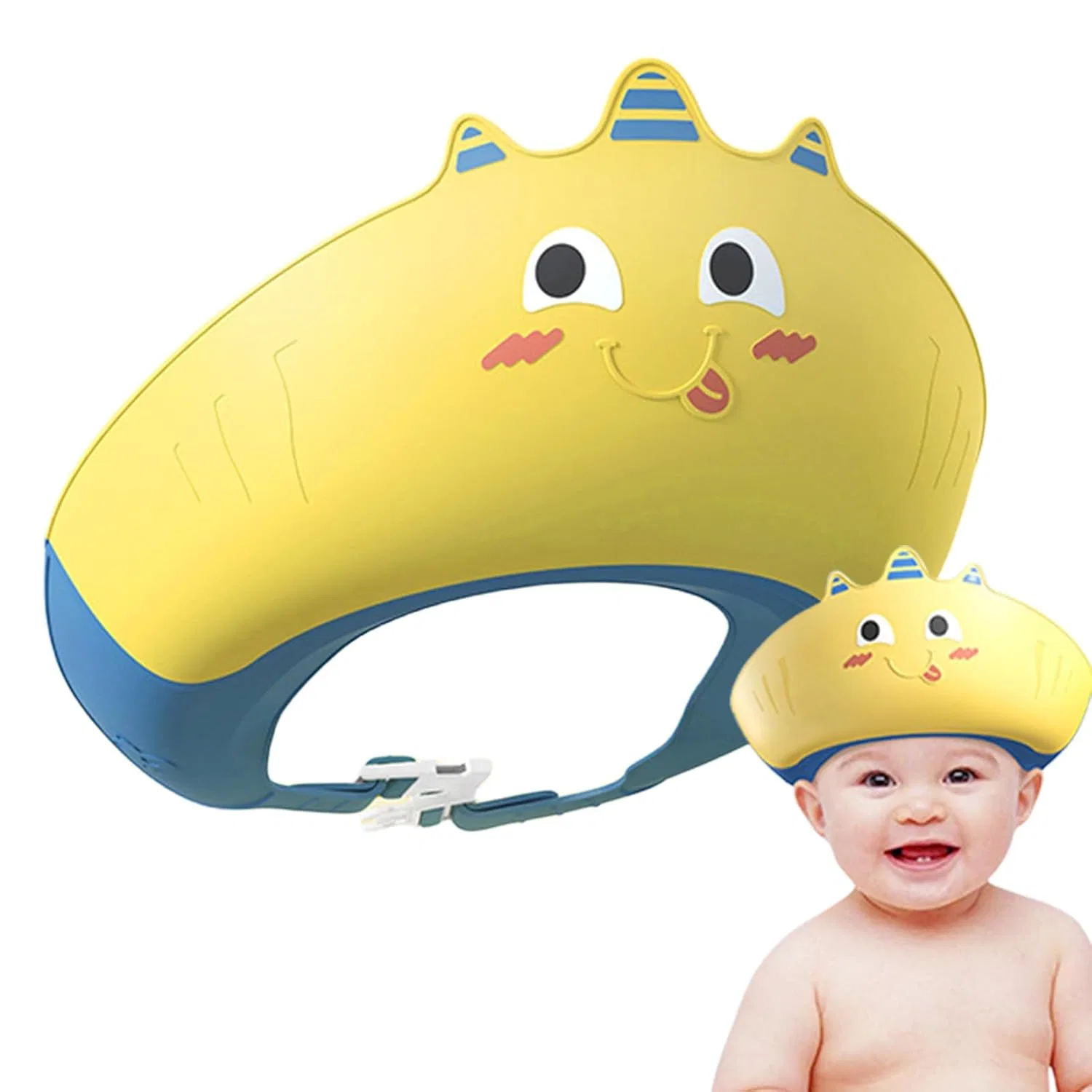 Шапочка для душа Baby Shampoo Hat, PP+TPE, 25x22x8 см, Felsgelb Générique