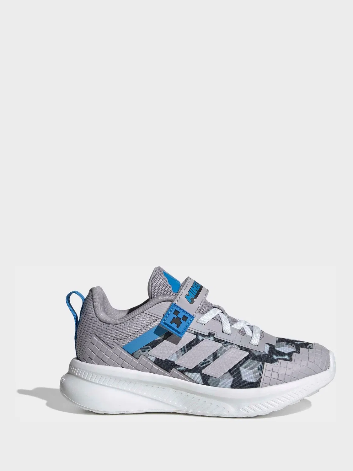 Кроссовки Minecraft Fortarun 4.0 adidas, серый — фото 2