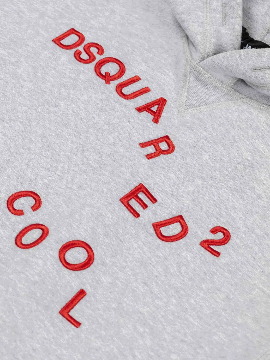 Худи с вышитым логотипом Dsquared2 Kids, серый — фото 2