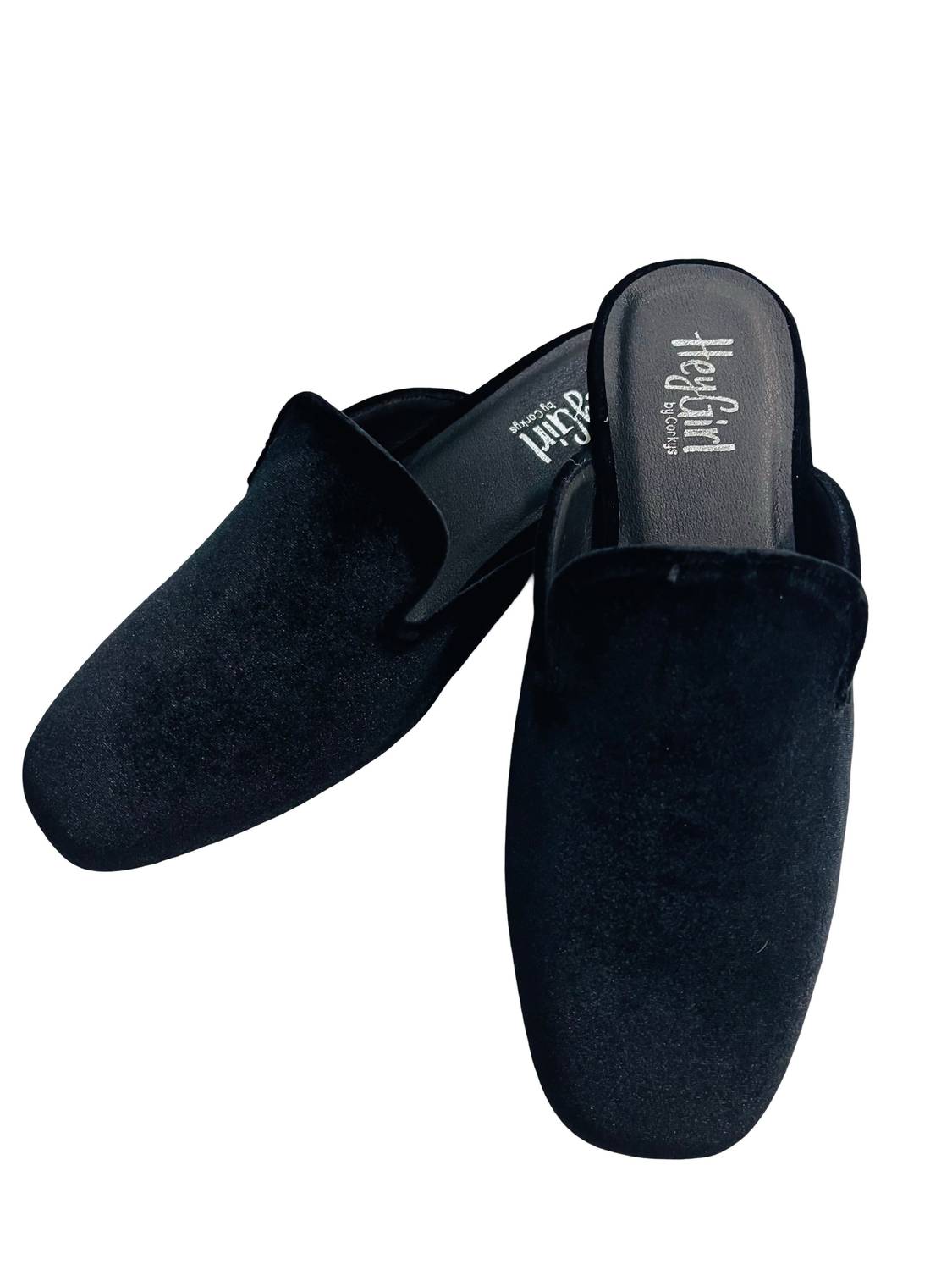 Женские бархатные мюли Spotlight черного цвета Corkys Footwear — фото 2
