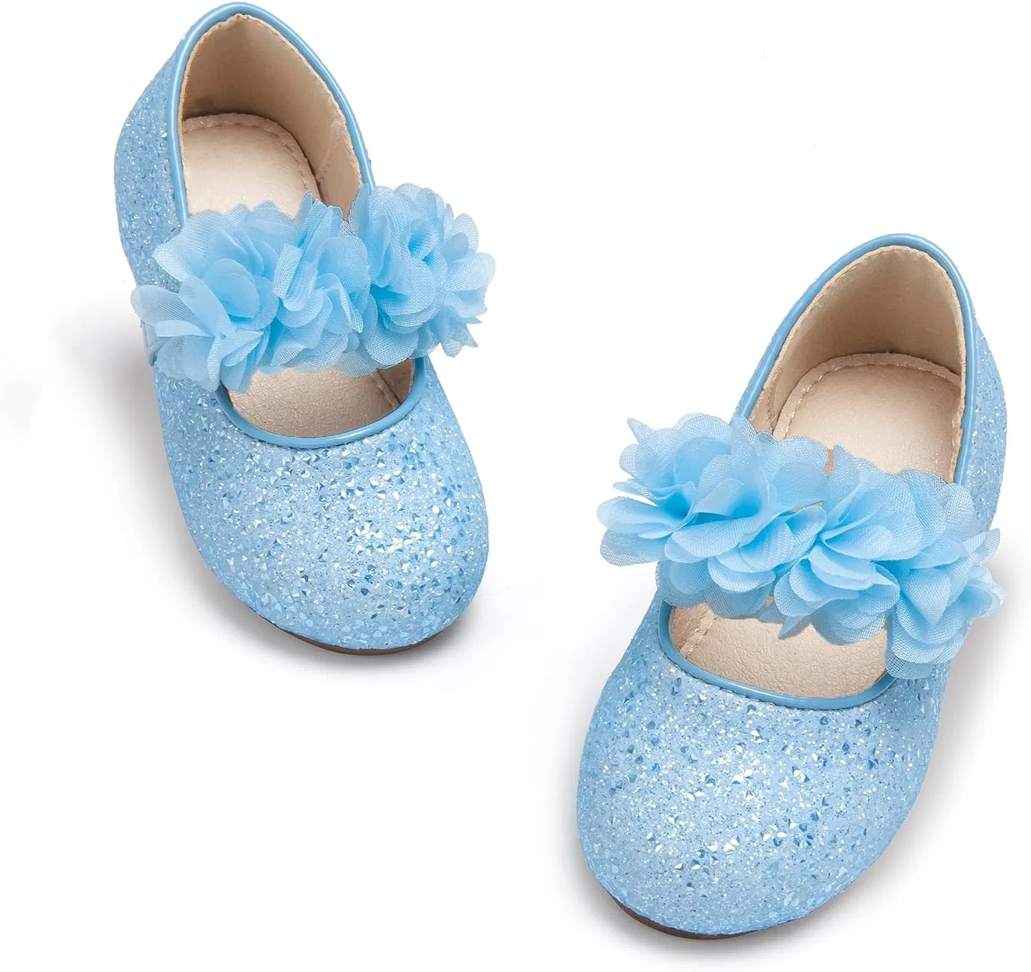 Детские туфли Мэри Джейн для девочек Little Flower Otter MOMO, Blue