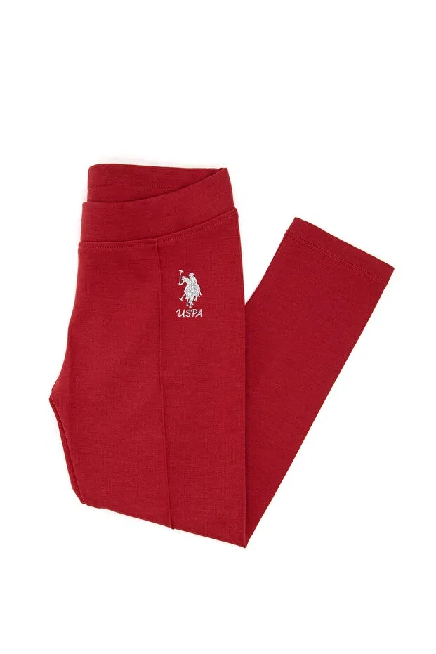 Детские леггинсы для девочек с принтом Cherry U.S. Polo Assn., Cherry