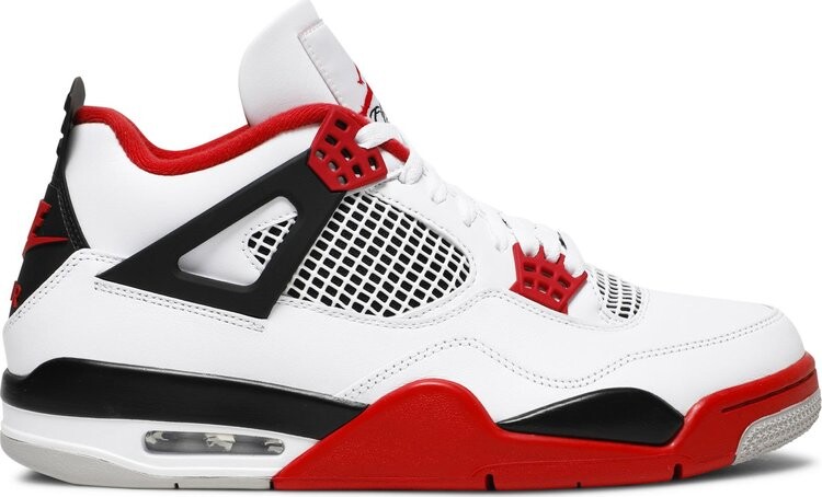 

Кроссовки Air Jordan 4 Retro OG Fire Red 2020, белый