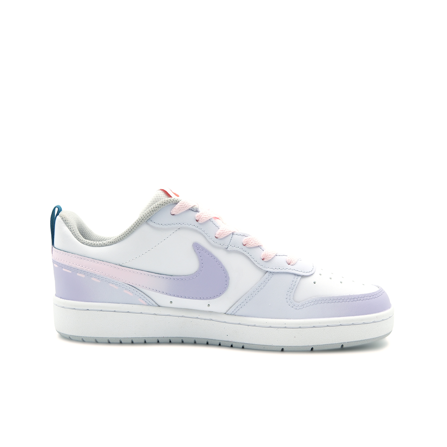 Court Borough нескользящие износостойкие низкие детские скейтбординг кроссовки Pink Purple для подростков Nike, светло-Lavender — фото 3