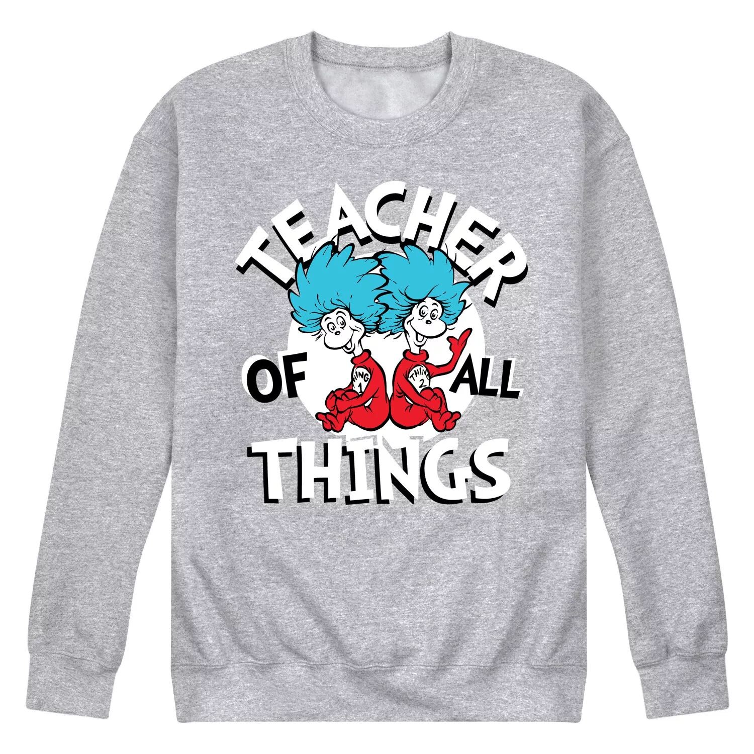 

Мужской свитшот с рисунком Dr Seuss Teacher Of All Things Licensed Character