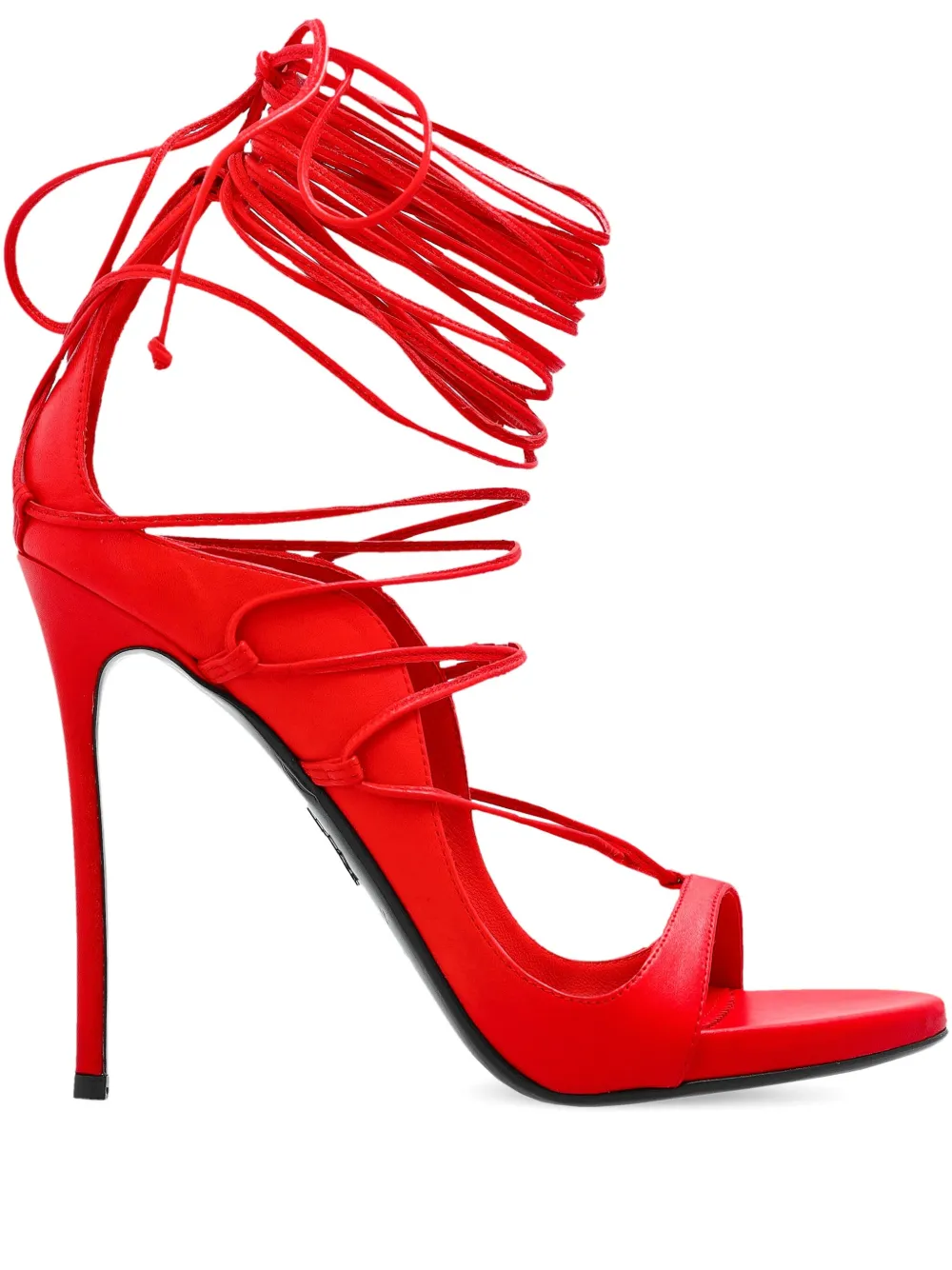 Босоножки 120 из коллаборации с Vaquera Dsquared1, красный