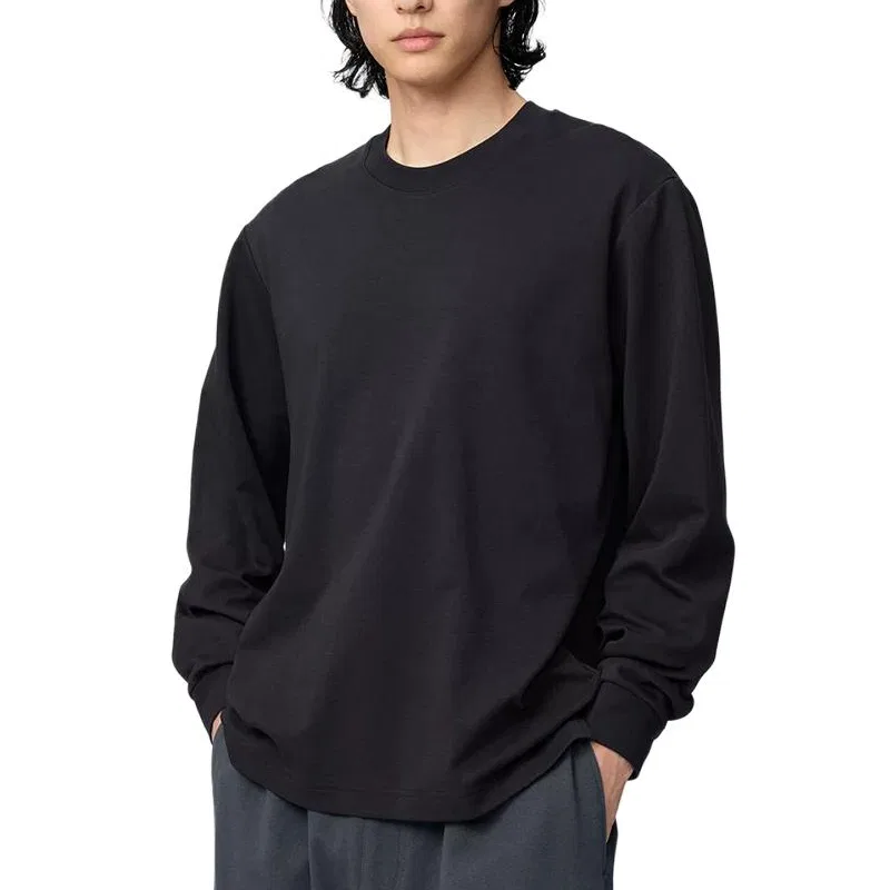 Футболка с круглым вырезом, Uniqlo, Dark Blue — фото 4