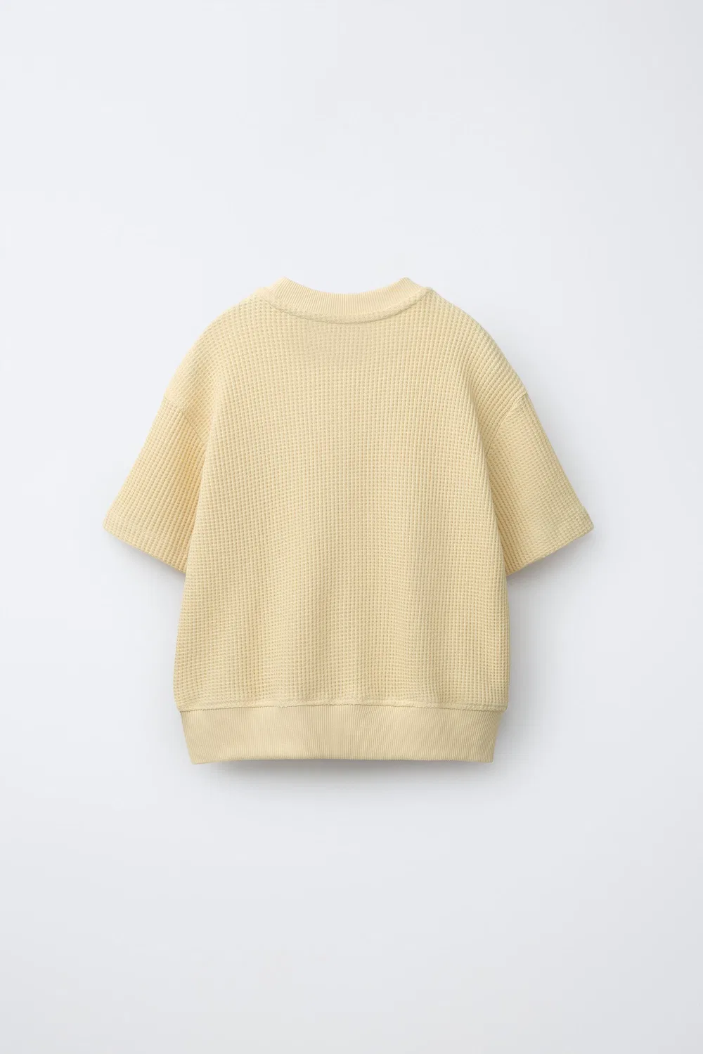 Толстовка вафельной вязки ZARA, Butter — фото 2