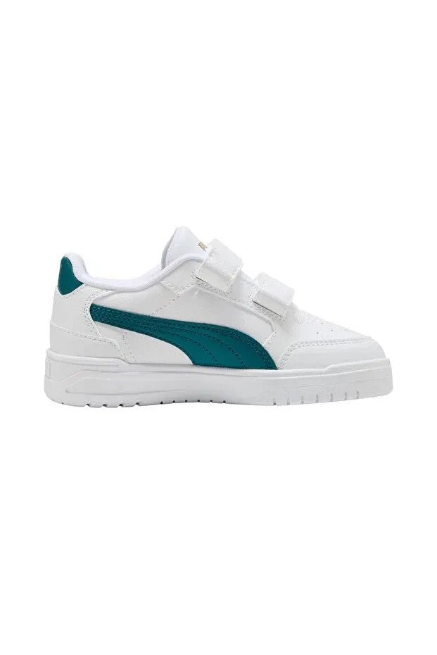 Детские спортивные кроссовки для девочек на шнуровке Puma, White — фото 4