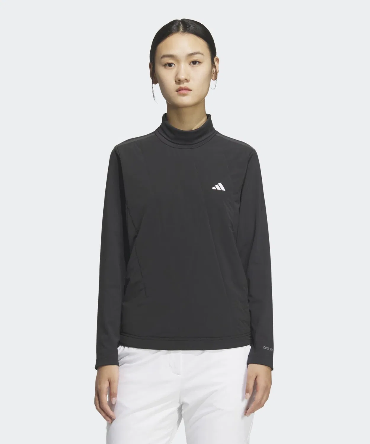 Женская футболка с длинным рукавоми высоким воротом Adidas Golf, Black