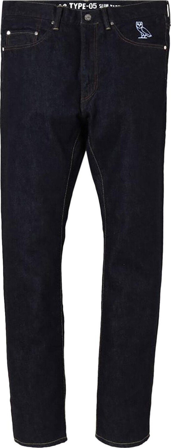 

Брюки BAPE x OVO 2008 Type-05 Denim Pants 'Indigo', синий