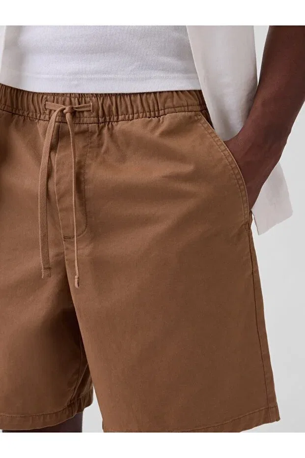 Мужские шорты хлопковые Gap, Light Brown-002 — фото 3