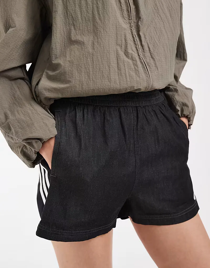 Джинсовые шорты Adidas Originals, черный — фото 3