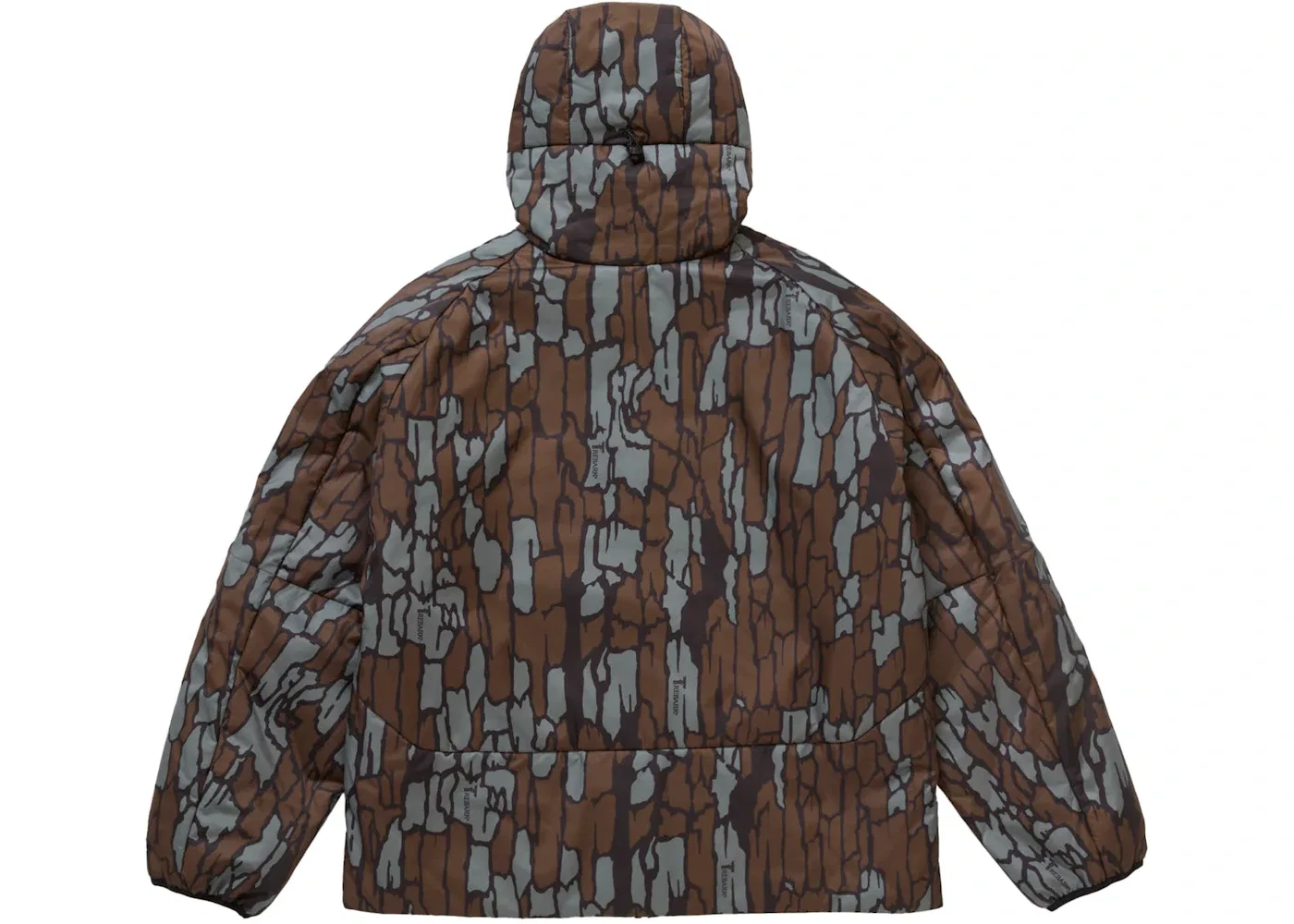 Мужская куртка утепленная ветрозащитная с капюшоном Supreme WINDSTOPPER Insulated Hooded Jacket, Mossy Oak Trebark Camo — фото 3