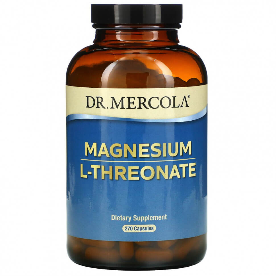 

L-треонат магния Dr. Mercola Magnesium L-Threonate, 270 капсул