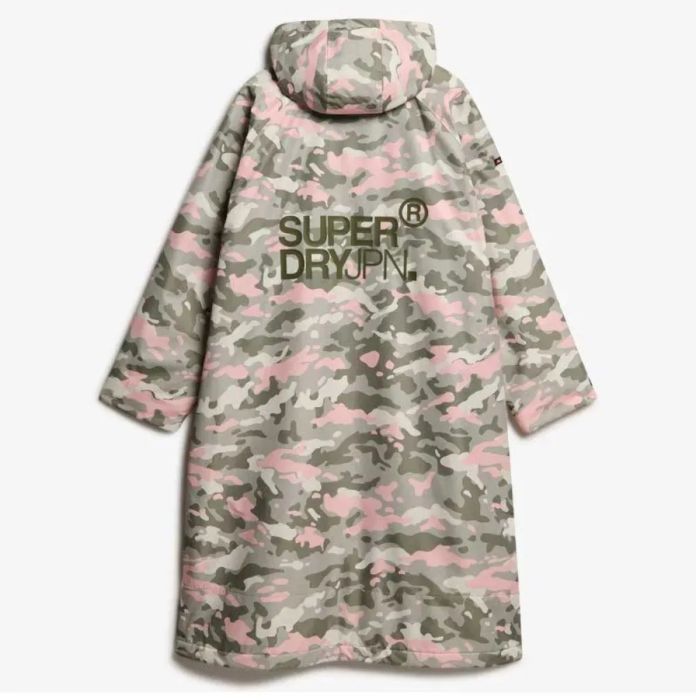 Женская дождевая куртка с капюшоном Superdry, Beige — фото 4