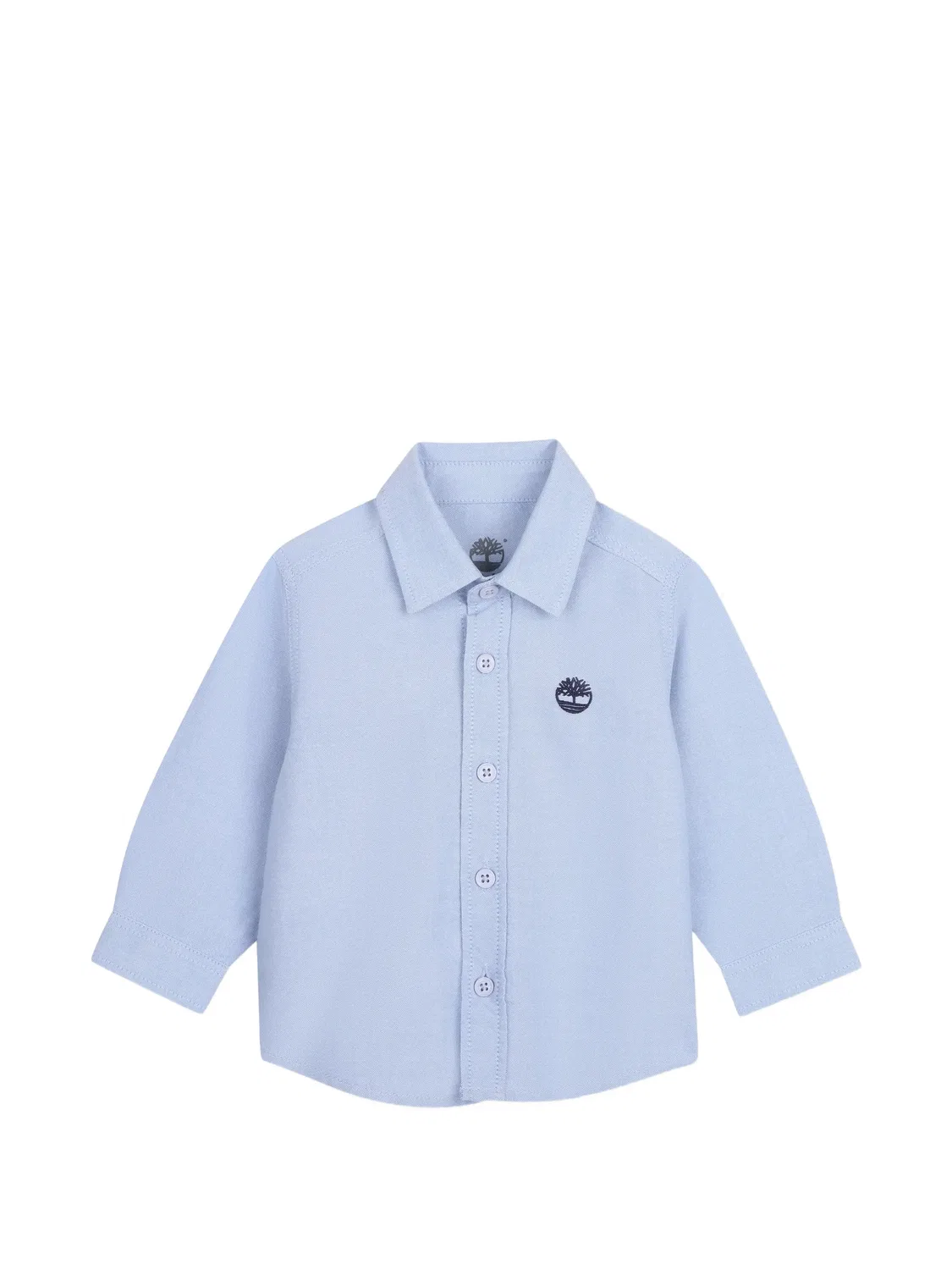 Рубашка с длинными рукавами и вышитым логотипом Timberland Kids, синий