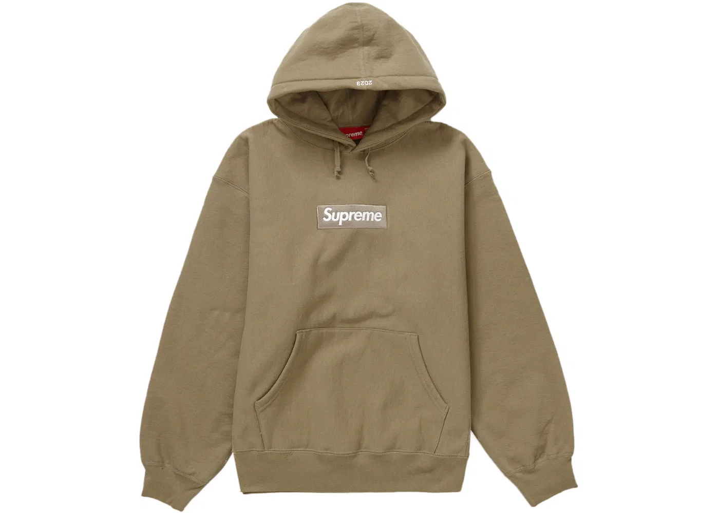 Мужской худи с принтом Box Logo, модель Sweatshirt (FW23) Supreme, Dark Sand