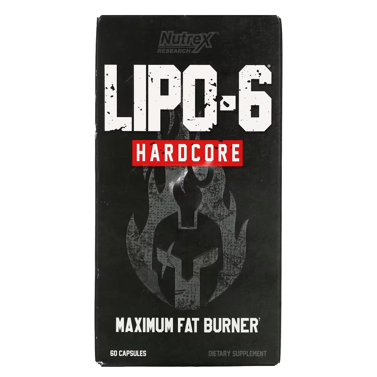 

Nutrex Research, LIPO-6 Hardcore, добавка для сжигания жира, 60 капсул