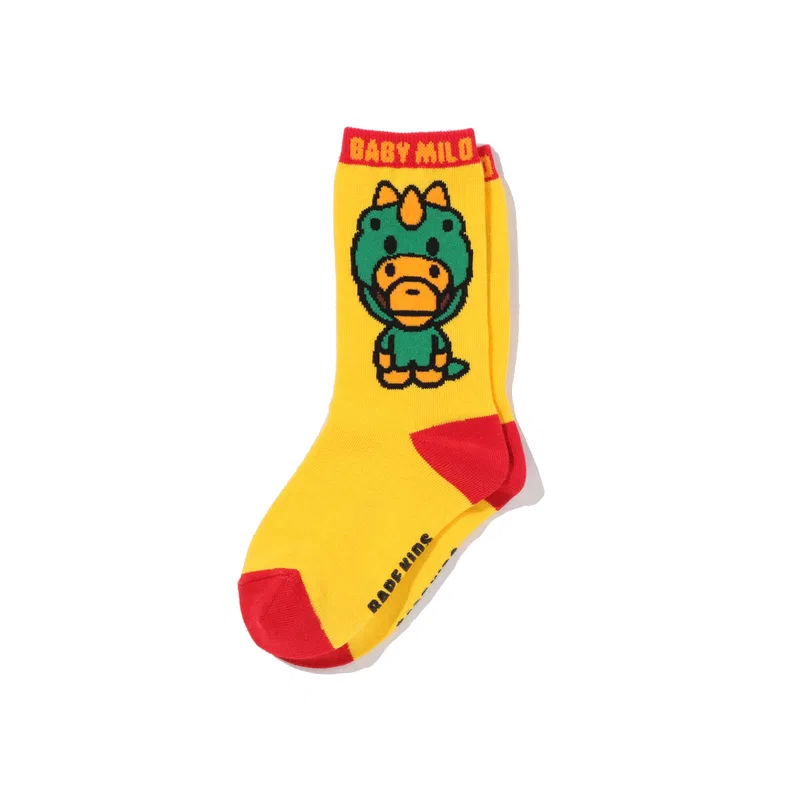 Детские носки с принтом A BATHING APE, Yellow Yex