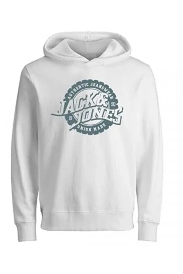Детское худи для девочек с принтом Sportswear Jack & Jones, White