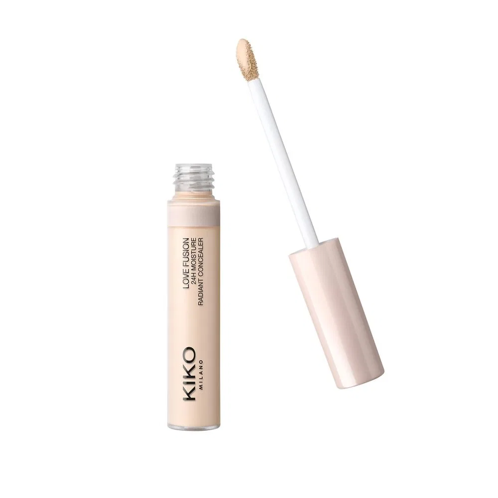Консилер для лица 8 мл, оттенок 01 Chantilly, Love Fusion 24H Moisture Radiant Concealer, KIKO Milano