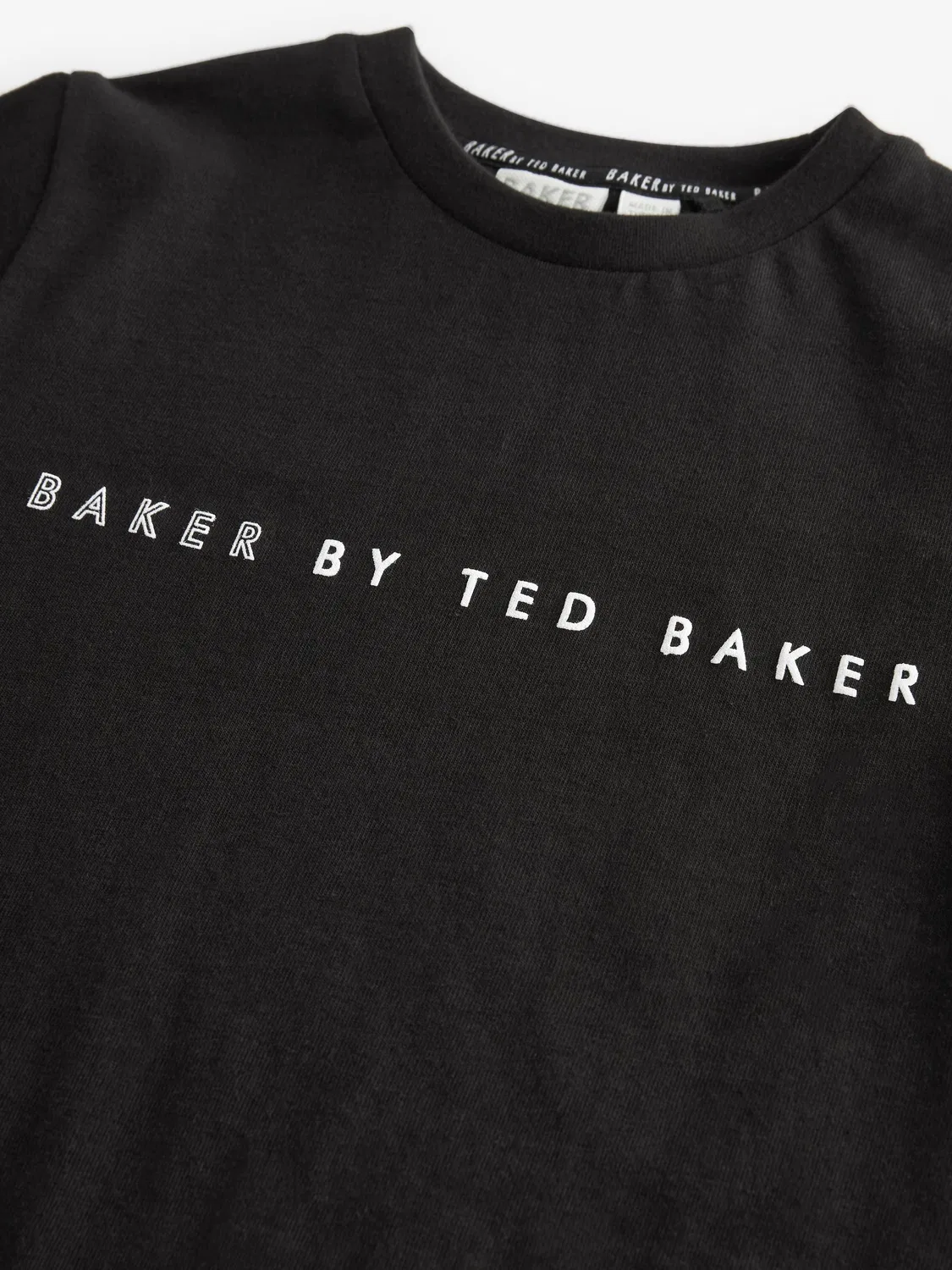 Футболка хлопковая, повседневная Baker by Ted Baker, черный — фото 3
