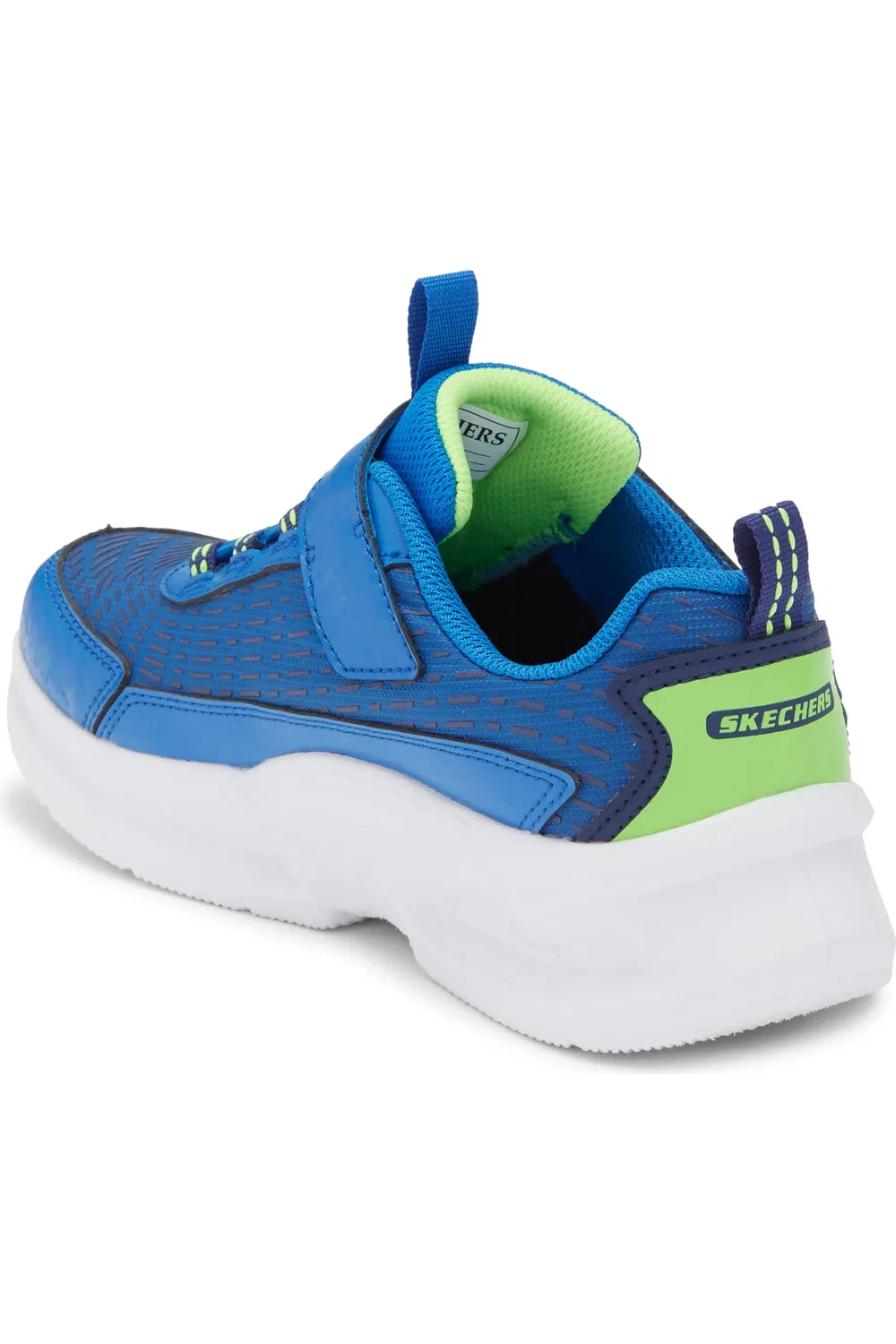 Кроссовки детские со светодиодной подсветкой и AirTag S-Lights Where's My Skechers SKECHERS, Blue Lime — фото 2