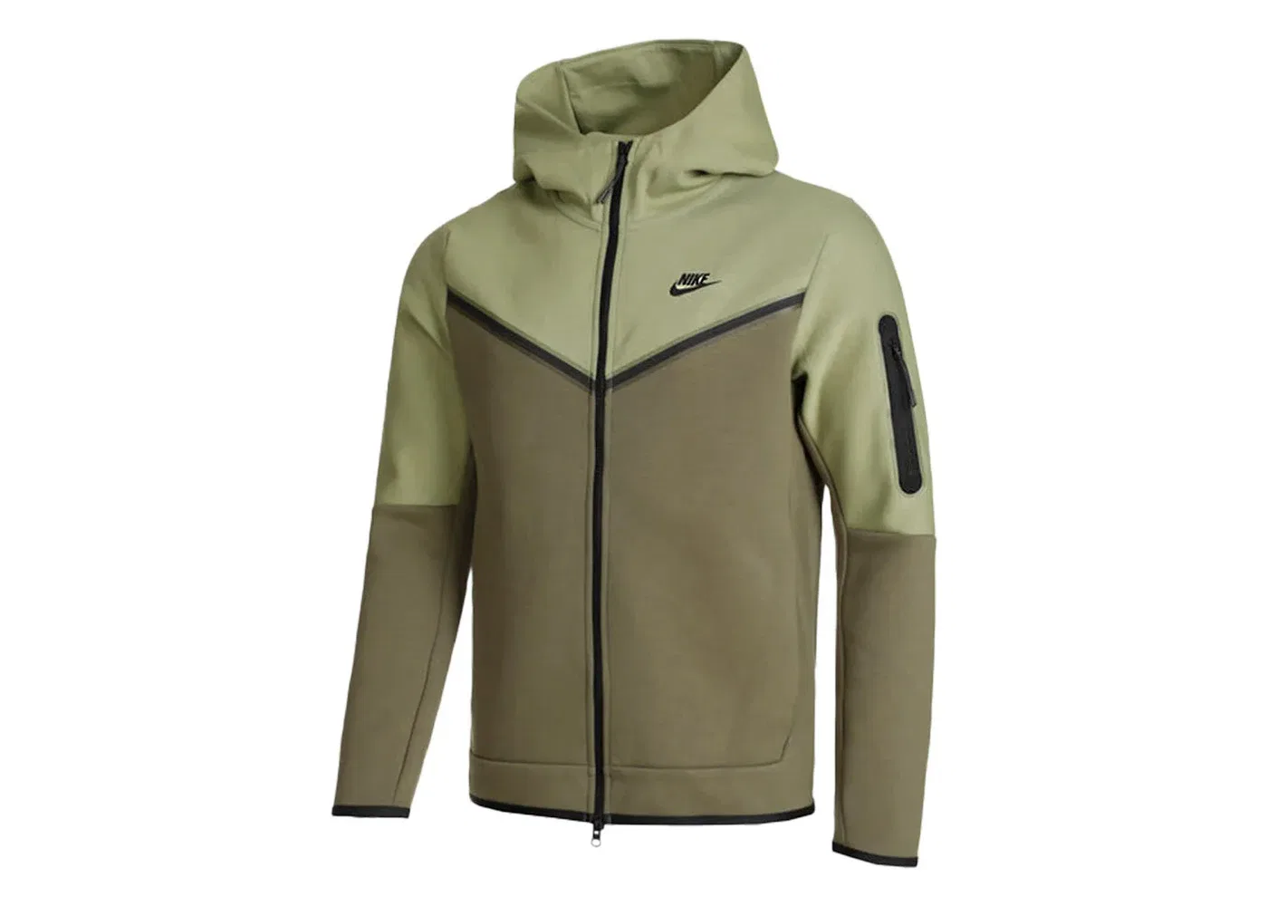 Мужская худи Tech Fleece Nike, Alligator/Medium Olive/Black