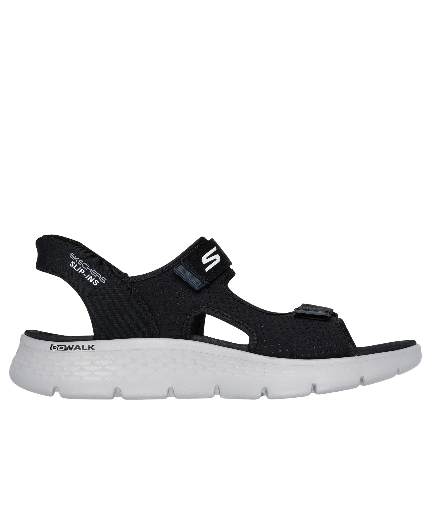 Мужские спортивные сандалии SKECHERS GO WALK FLEX SD чёрные — фото 3
