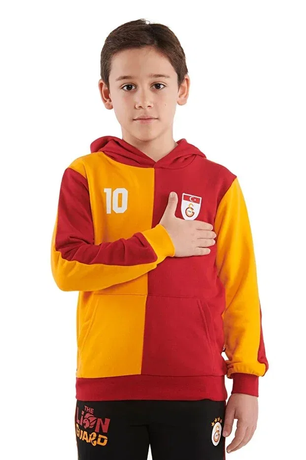 Детские свитшот для девочек с принтом Galatasaray, Sweat Uv Metin Oktay Red — фото 2