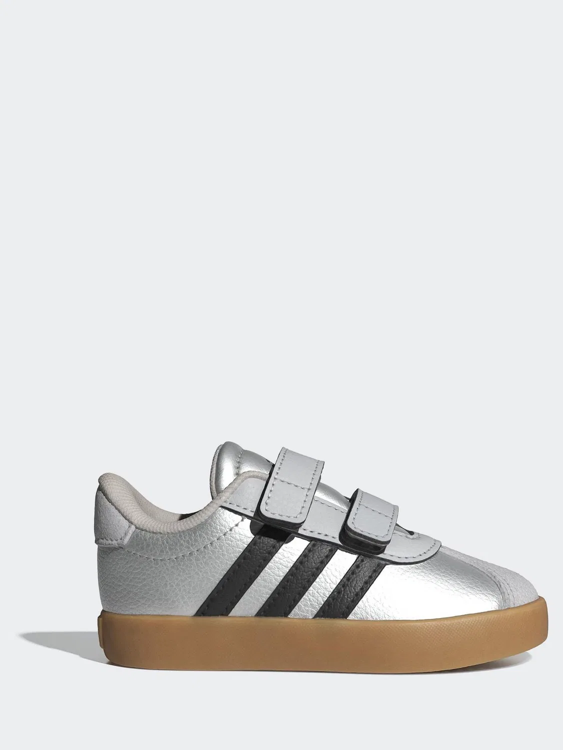 Кроссовки детские VL Court 3.0 adidas, серый