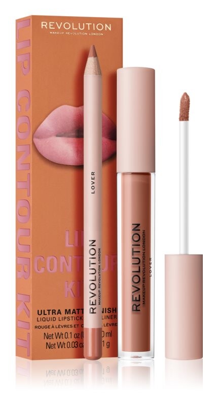 

Комплект для губ Makeup Revolution Lip Contour Kit, оттенок Lover