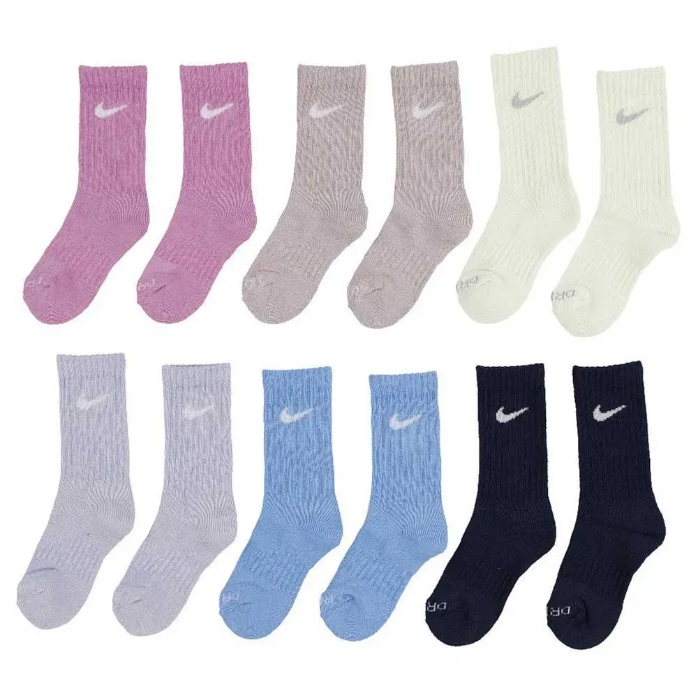 Носки спортивные 6 пар Nike Dri-Fit Performance Basic Crew Nike, мультиколор