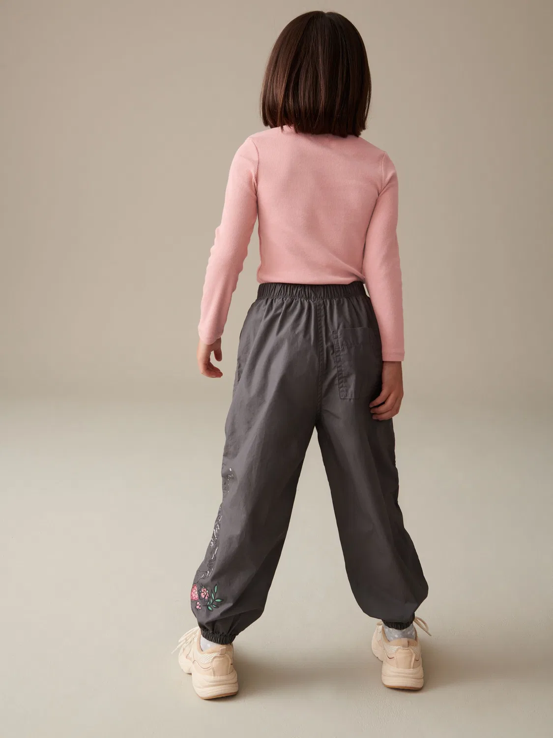 Топ с длинным рукавом ребристый, Pink Long Sleeve Ribbed Top Next, розовый — фото 3