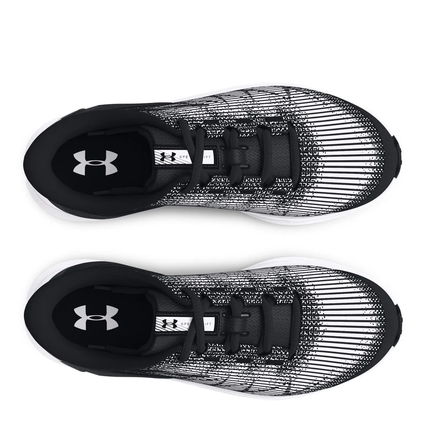Детские кроссовки для мальчиков с принтом Speed Swift Under Armour, Black Black White — фото 4